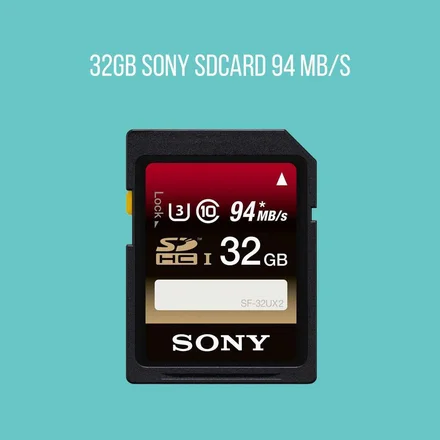 32GB Sony SDcard 94 mb/s
