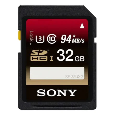 32GB Sony SDcard 94 mb/s
