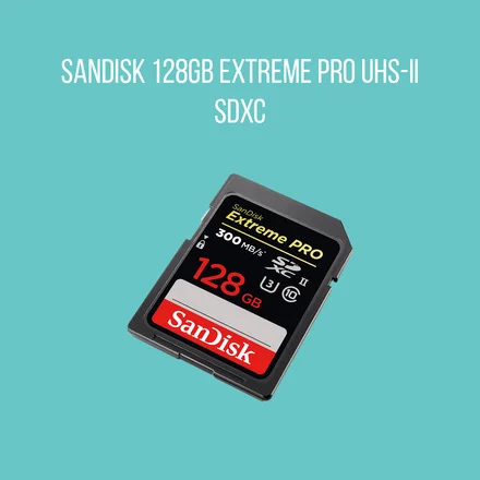 128GB Extreme PRO UHS-II SDXC