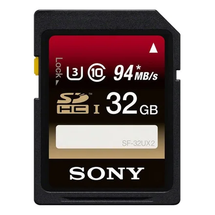 32GB Sony SDcard 94 mb/s