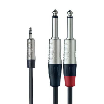 MiniJack 3,5mm - Jack x 2